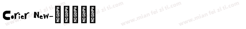 Corier New字体转换